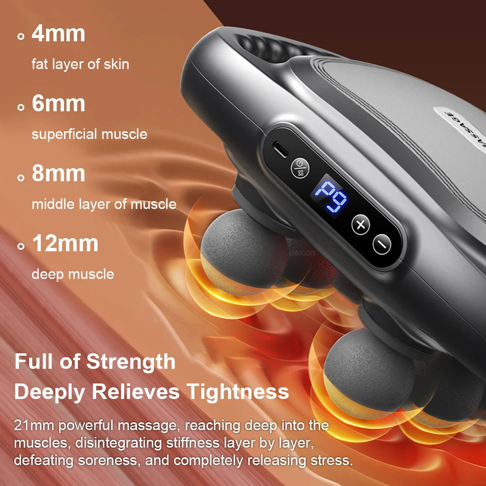 VibraFlex 6-Head Massager Gun
